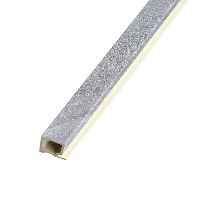 Wandlamellen Startleiste Glitzer Grau 2,4 x 2,4 cm - 2,7 m – Bild 1