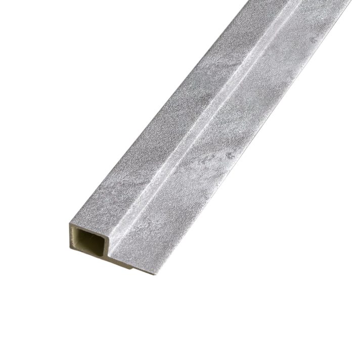 Wandlamellen Abschlussleiste Glitzer Grau 2,4 x 4,3 cm - 2,7 m – Bild 1