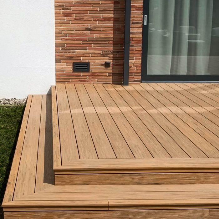 realizacja tarasu z deski kompozytowej premium dab winchester