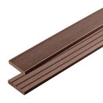 Standard WPC Flachleiste 3D Classic Dunkelbraun - 2,4 m