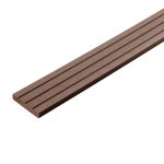 Standard WPC Flachleiste 3D Classic Dunkelbraun - 2,4 m – Bild 3