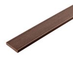 Standard WPC Flachleiste 3D Classic Dunkelbraun - 2,4 m – Bild 2