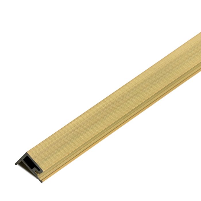 WPC Lamellen Leiste Typ F Trapez Light Oak 36,5 x 49,5 mm – 2,9 m – Bild 1