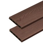 3D Classic WPC Terrassendiele Dunkelbraun - 4 m