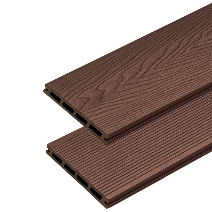 3D Classic WPC Terrassendiele Dunkelbraun - 3 m – Bild 1