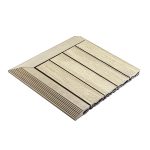 Premium WPC Terrassenfliese Ecru 30 x 30 x 2,5 cm – Bild 3
